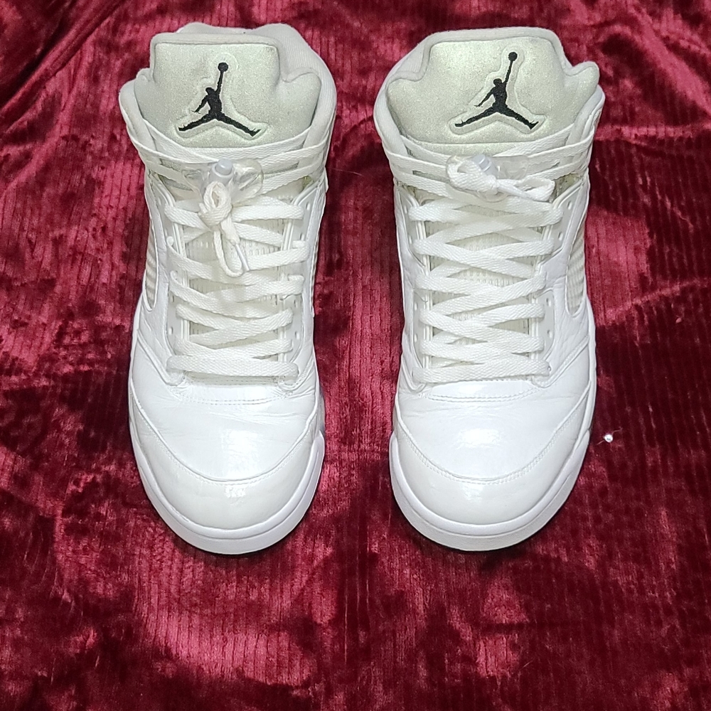 Air jordan 5 white metalic